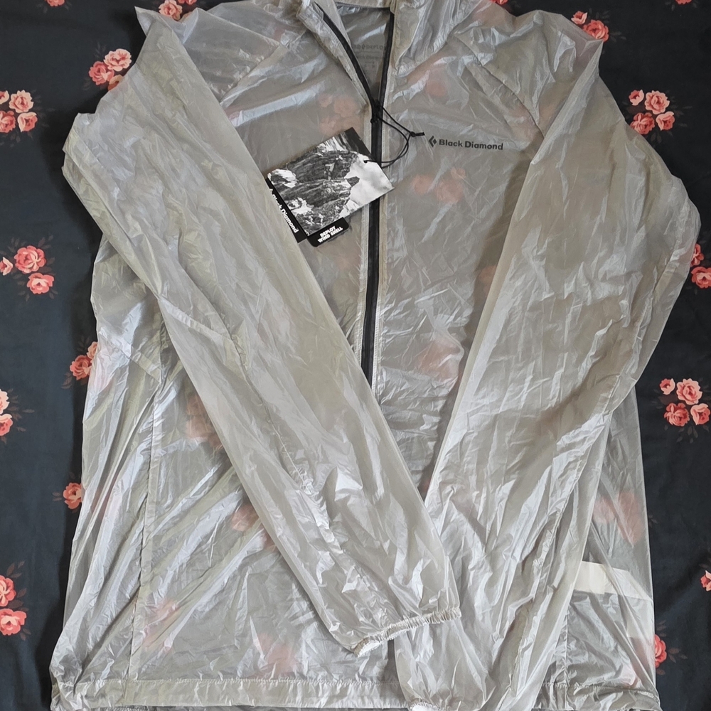 Black Diamond Gray Windbreaker Jacket